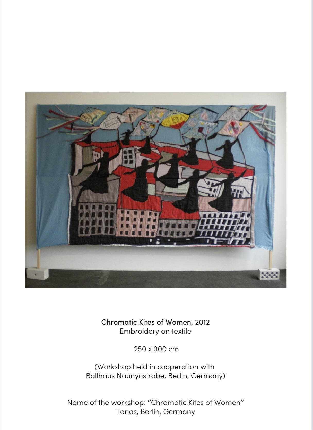 Süsse Heimat exhibition at Kunstmuseum Ahlen — textile artwork by Gunes Terkol