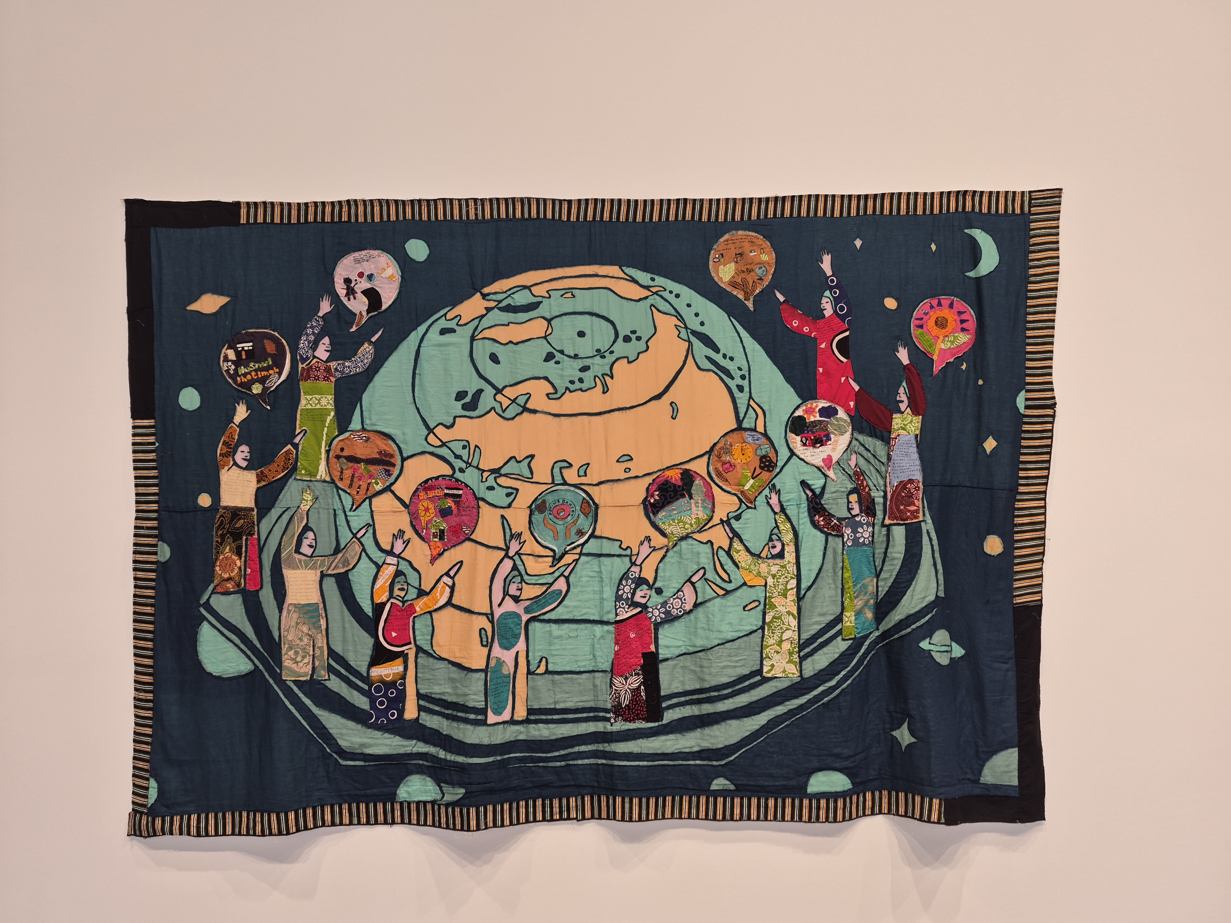 Textile artwork by Gunes Terkol